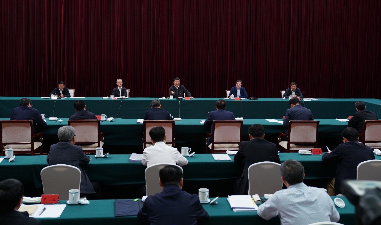 2019年5月20日至22日，中共中央總書記、國家主席、中央軍委主席習(xí)近平在江西考察，主持召開推動(dòng)中部地區(qū)崛起工作座談會并發(fā)表重要講話。新華社記者 謝環(huán)馳 攝 
